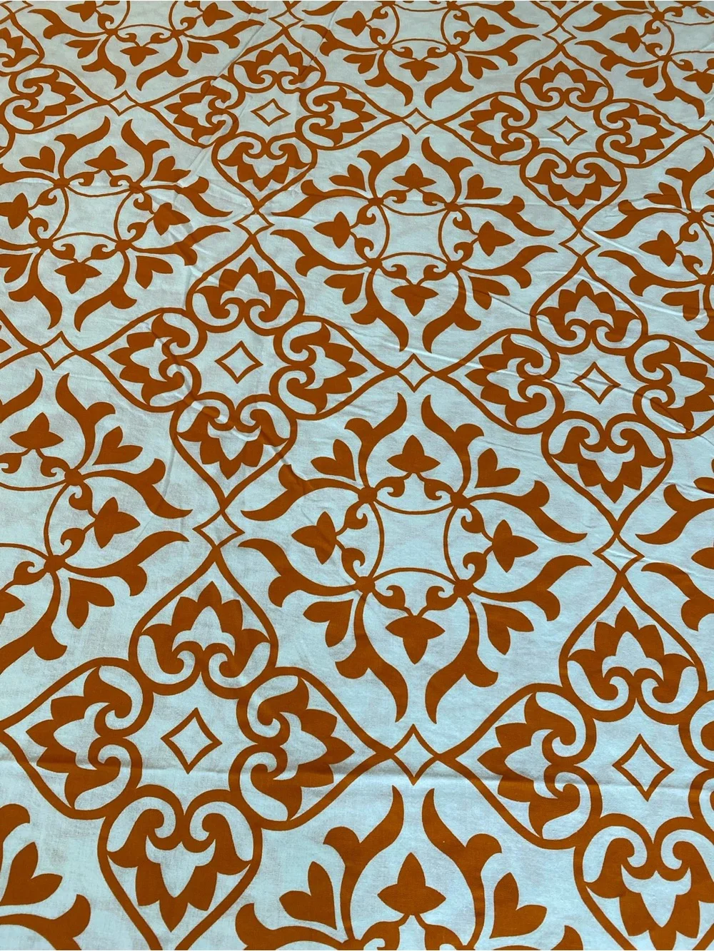 IKEA Orange and White Patterned Duvet Cover